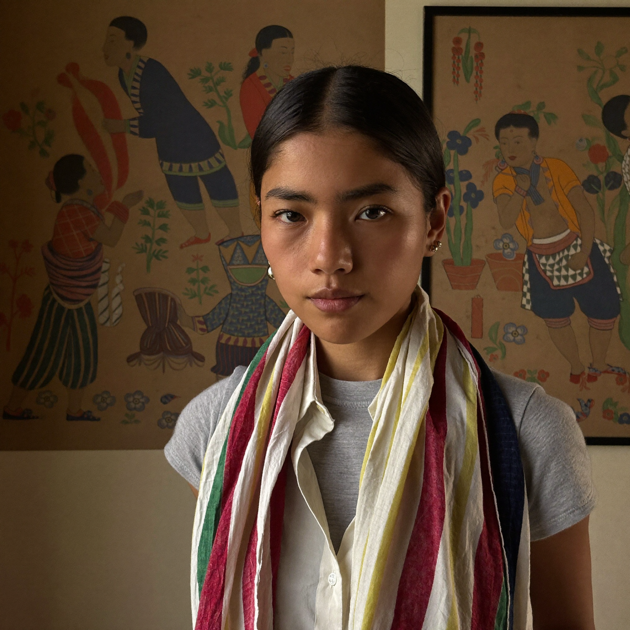 Portrait of Pema Dolkar, textile artist and weaver